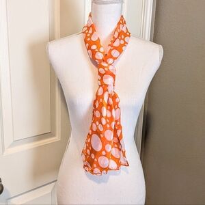 Orange Polka Dot Scarf